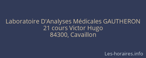 Laboratoire D'Analyses Médicales GAUTHERON