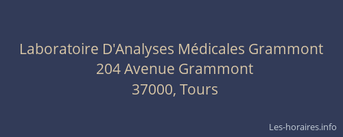 Laboratoire D'Analyses Médicales Grammont