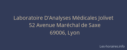 Laboratoire D'Analyses Médicales Jolivet