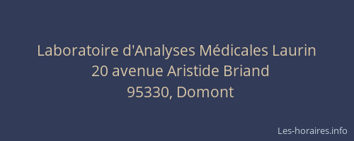 Laboratoire d'Analyses Médicales Laurin