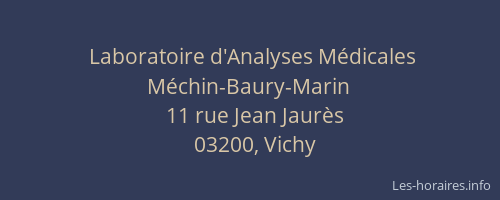 Laboratoire d'Analyses Médicales Méchin-Baury-Marin