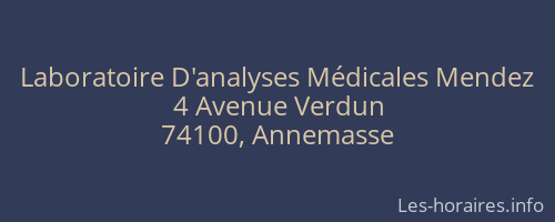 Laboratoire D'analyses Médicales Mendez
