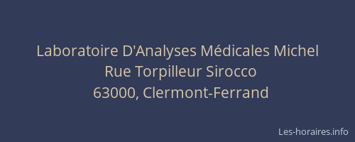 Laboratoire D'Analyses Médicales Michel