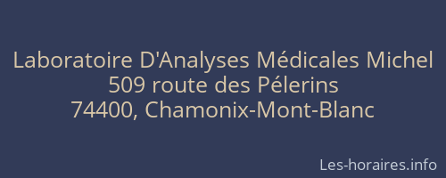 Laboratoire D'Analyses Médicales Michel