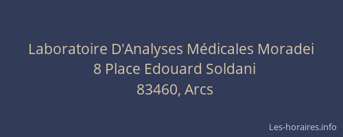 Laboratoire D'Analyses Médicales Moradei