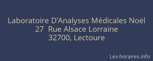 Laboratoire D'Analyses Médicales Noël