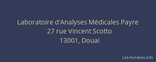 Laboratoire d'Analyses Médicales Payre