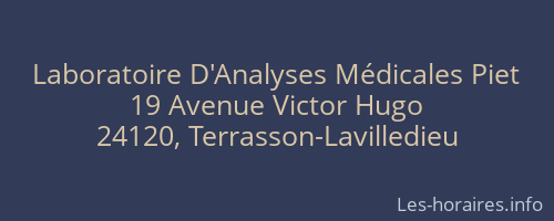 Laboratoire D'Analyses Médicales Piet