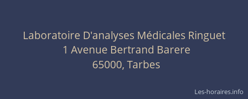 Laboratoire D'analyses Médicales Ringuet