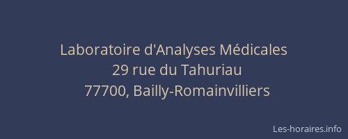 Laboratoire d'Analyses Médicales