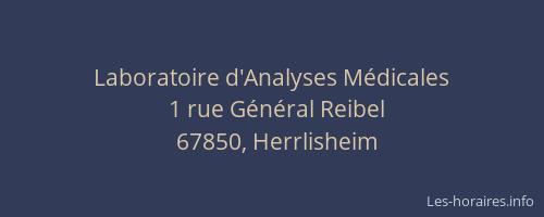 Laboratoire d'Analyses Médicales