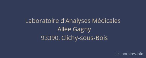 Laboratoire d'Analyses Médicales