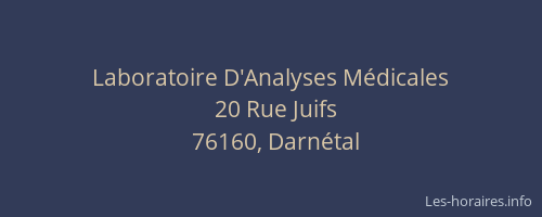 Laboratoire D'Analyses Médicales