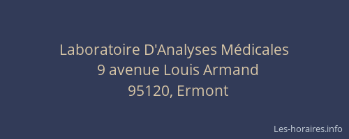Laboratoire D'Analyses Médicales