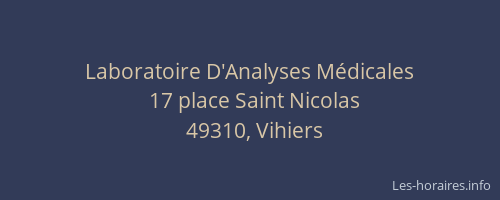 Laboratoire D'Analyses Médicales