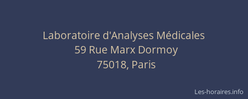 Laboratoire d'Analyses Médicales
