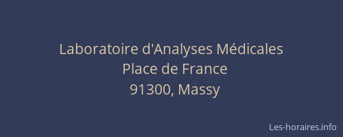 Laboratoire d'Analyses Médicales