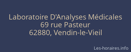 Laboratoire D'Analyses Médicales
