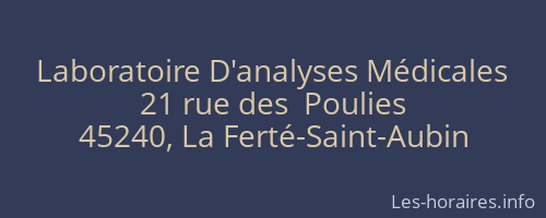 Laboratoire D'analyses Médicales