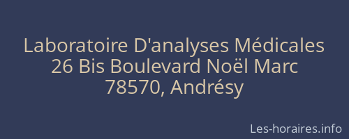 Laboratoire D'analyses Médicales
