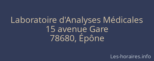 Laboratoire d'Analyses Médicales