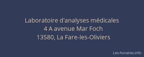 Laboratoire d'analyses médicales