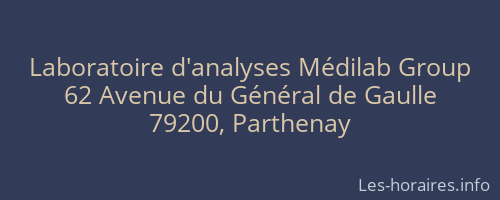 Laboratoire d'analyses Médilab Group