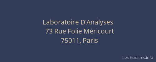 Laboratoire D'Analyses