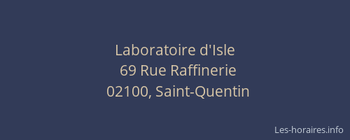 Laboratoire d'Isle