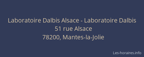 Laboratoire Dalbis Alsace - Laboratoire Dalbis