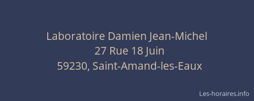 Laboratoire Damien Jean-Michel