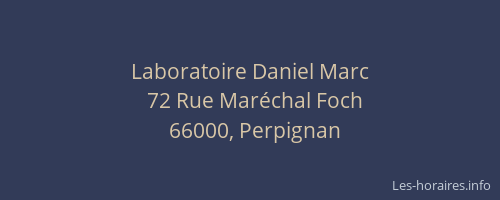 Laboratoire Daniel Marc