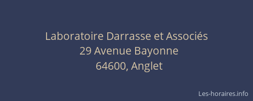 Laboratoire Darrasse et Associés