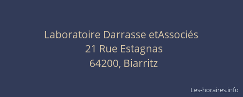 Laboratoire Darrasse etAssociés