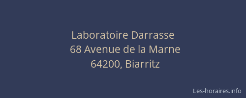Laboratoire Darrasse