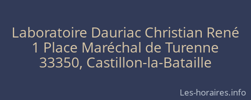 Laboratoire Dauriac Christian René