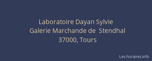Laboratoire Dayan Sylvie