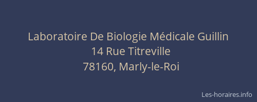 Laboratoire De Biologie M&eacute;dicale Guillin