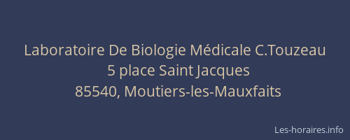 Laboratoire De Biologie Médicale C.Touzeau
