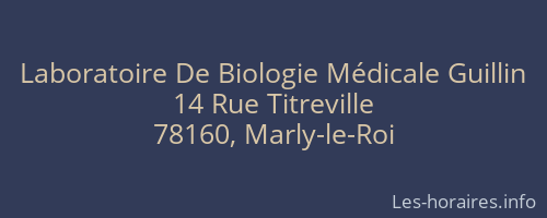 Laboratoire De Biologie Médicale Guillin