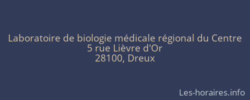 Laboratoire de biologie médicale régional du Centre