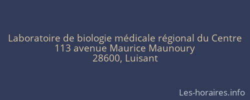 Laboratoire de biologie médicale régional du Centre