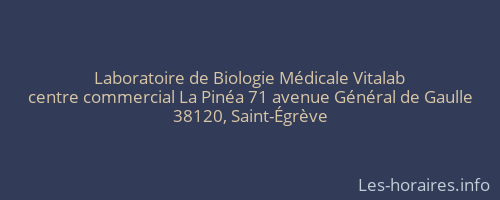 Laboratoire de Biologie Médicale Vitalab