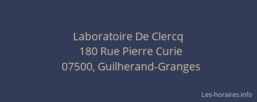 Laboratoire De Clercq
