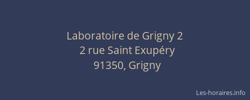 Laboratoire de Grigny 2