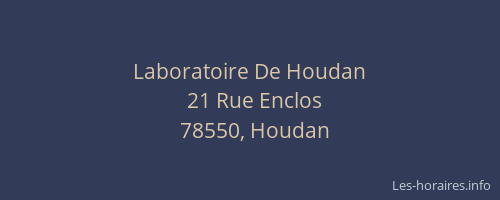 Laboratoire De Houdan