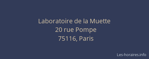 Laboratoire de la Muette