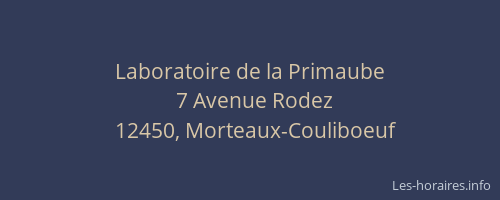 Laboratoire de la Primaube