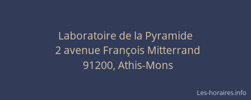 Laboratoire de la Pyramide