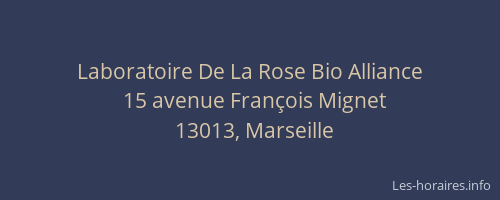 Laboratoire De La Rose Bio Alliance